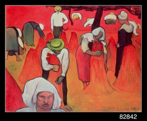 De Boekweit Oogst, 1888 door Emile Bernard