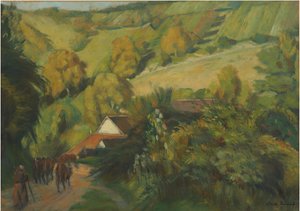 De afdaling naar Molosmes door Emile Bernard