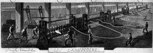 Forges de la Franche Comte: walserijen. Fabriek van Fraisans, Jura (39).
