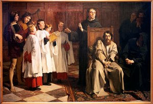 Emile Wauters. Hugo van der Goes in het Rode Klooster. 1872 door Emile Charles Wauters