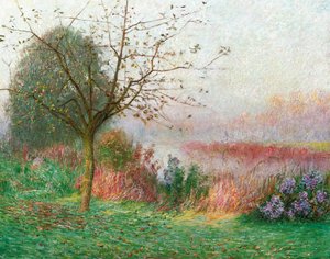 Ochtend in oktober aan de rivier de Leie, 1901