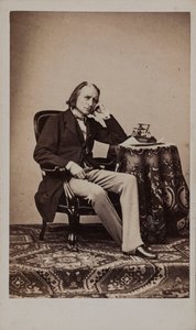 Portret van de componist Franz Liszt 1811-1886