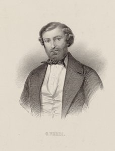 Portret van de Componist Giuseppe Verdi 1813-1901 door Emile Desmaisons