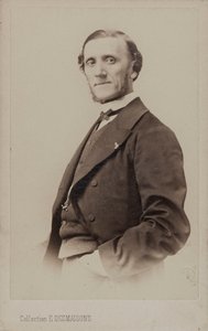 Portret van de pianist en componist Jean-Henri Ravina 1818-1906 door Emile Desmaisons