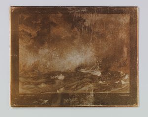 Schipbreuk door Emile Frédéric Salmon (signed by artist)