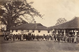 Cortège van een huwelijk, Cochinchina, 1866