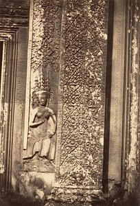 Decoratief detail van de Grote Pagode, 1866