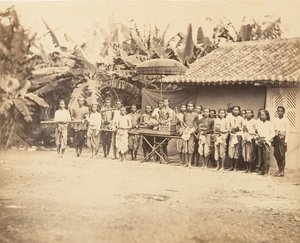 Prins Cambodgien en zijn stoet, 1866