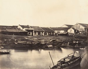 Vue de la Ville Chinoise Cholen Feuille No. 4, 1866 door Emile Gsell