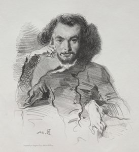 Charles Pierre Baudelaire door Emile Isidore Deroy