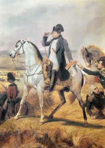 Detail van Napoleon uit de Slag bij Wagram, 6 juli 1809, 1836 door Emile Jean Horace Vernet