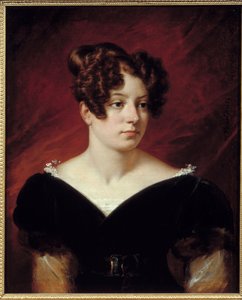 Portret van Josephine de Lavalette, Barones de Forget door Emile Jean Horace Vernet