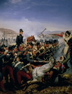 De slag bij Somah, 1839 door Emile Jean Horace Vernet