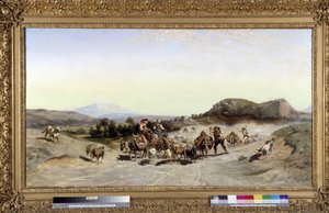 La Montagne Sainte Victoire en de transhumances door Emile Loubon