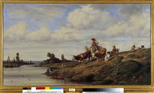 De oversteek van de rivier