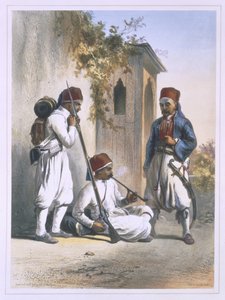 Nizamior, reguliere troepen van het Turkse leger in Kanka, illustratie uit 