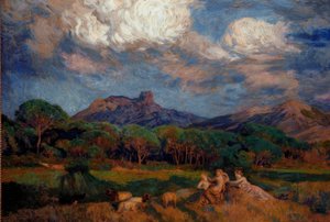 De Dryaden door Marie Auguste Emile Rene Menard