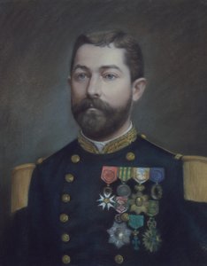 Portret van Emile Commandant Duboc (1852 - 1935), held van de verovering van Tonkin door Emile Richard Haumont