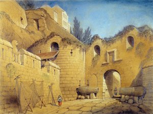 Mont St Michel door Emile Sagot - collectie van het Museum van Avranches