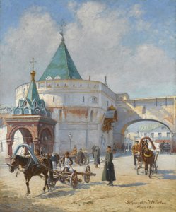Uitzicht op Moskou door Émile Schmidt Wehrlin