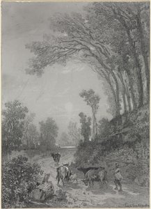 Landschap met koeien, tweede helft 19e eeuw