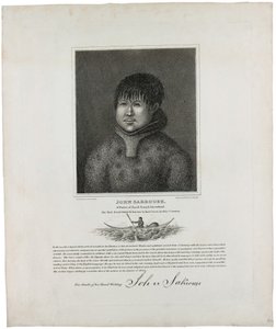 John Sakeouse, een inwoner van Jacob Sound, Groenland, de eerste Eskimo die in dit land bekend was, 1816