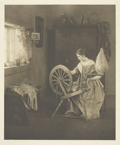 Spinnen, ca. 1898 door Emilie V. Clarkson