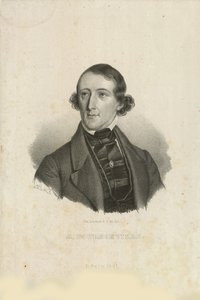 Portret van August Bournonville 1805-1879, 1842
