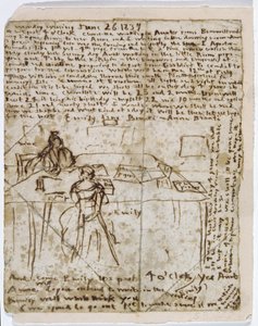 Dagboekpapier, 1837 door Emily Bronte