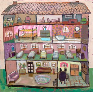 Dollhouse 18, 2020 (olieverf op doek)