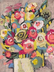 EFK0031, 2018 (olieverf op doek) door Emily Fox King