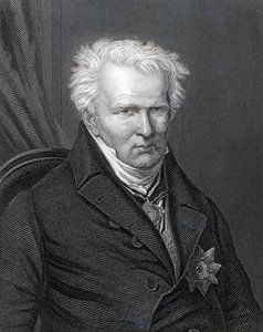 Alexander von Humboldt, gegraveerd door C. Cook