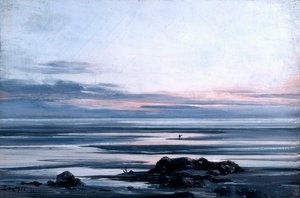 Mont St Michel, 1881 door Emmanuel Lansyer