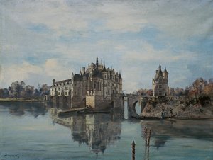 Het kasteel van Chenonceau, augustus 1891 door Emmanuel Lansyer