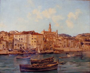 De haven van Menton 1891
