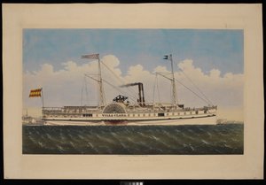 S.S. Villa Clara met uitzicht op New York door Endicott Endicott
