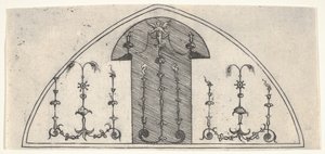 Lancetvormig paneel van groteske decoratie, 1541