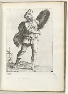Spaanse krijgsman ca. 1550 door Enea Vico