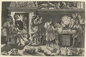 Academie van beeldhouwer Baccio Bandinelli door Enea Vico