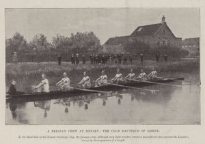 Een Belgisch team in Henley, de Club Nautique van Gent door English Photographer