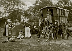 Een zigeunerkamp in Essex