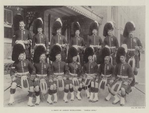 Een groep Gordon Highlanders, Dargai Boys