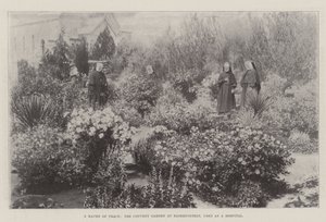 Een toevluchtsoord van vrede, de kloostertuin in Bloemfontein, gebruikt als ziekenhuis door English Photographer