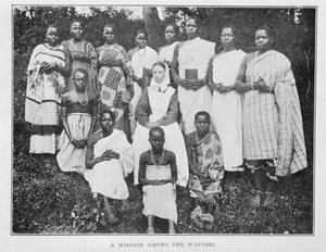 Een Missie onder de Waparri, uit In Wildest Africa: het verslag van een jacht- en ontdekkingsreis door Oeganda, Victoria Nyanza, de Kilimanjaro-regio en Brits Oost-Afrika, door Peter MacQueen, 1910