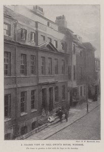 Een nader uitzicht op het huis van Nell Gwyn, Windsor door English Photographer