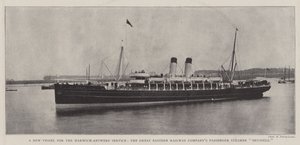 Een nieuw schip voor de Harwich-Antwerpen dienst, de passagiersstoomboot Brussels van de Great Eastern Railway Company