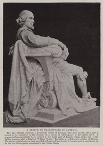 Een standbeeld van Shakespeare in Amerika
