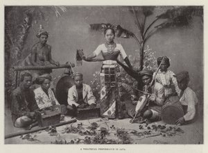 Een theatervoorstelling in Java door English Photographer