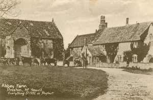 Abdijboerderij in Preston bij Yeovil. Ansichtkaart verzonden in 1913