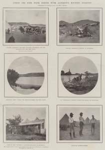 Over de Vrijstaatgrens met Aldersons bereden infanterie door English Photographer